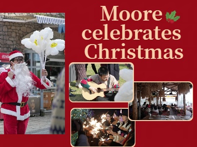 Moore celebrates Christmas